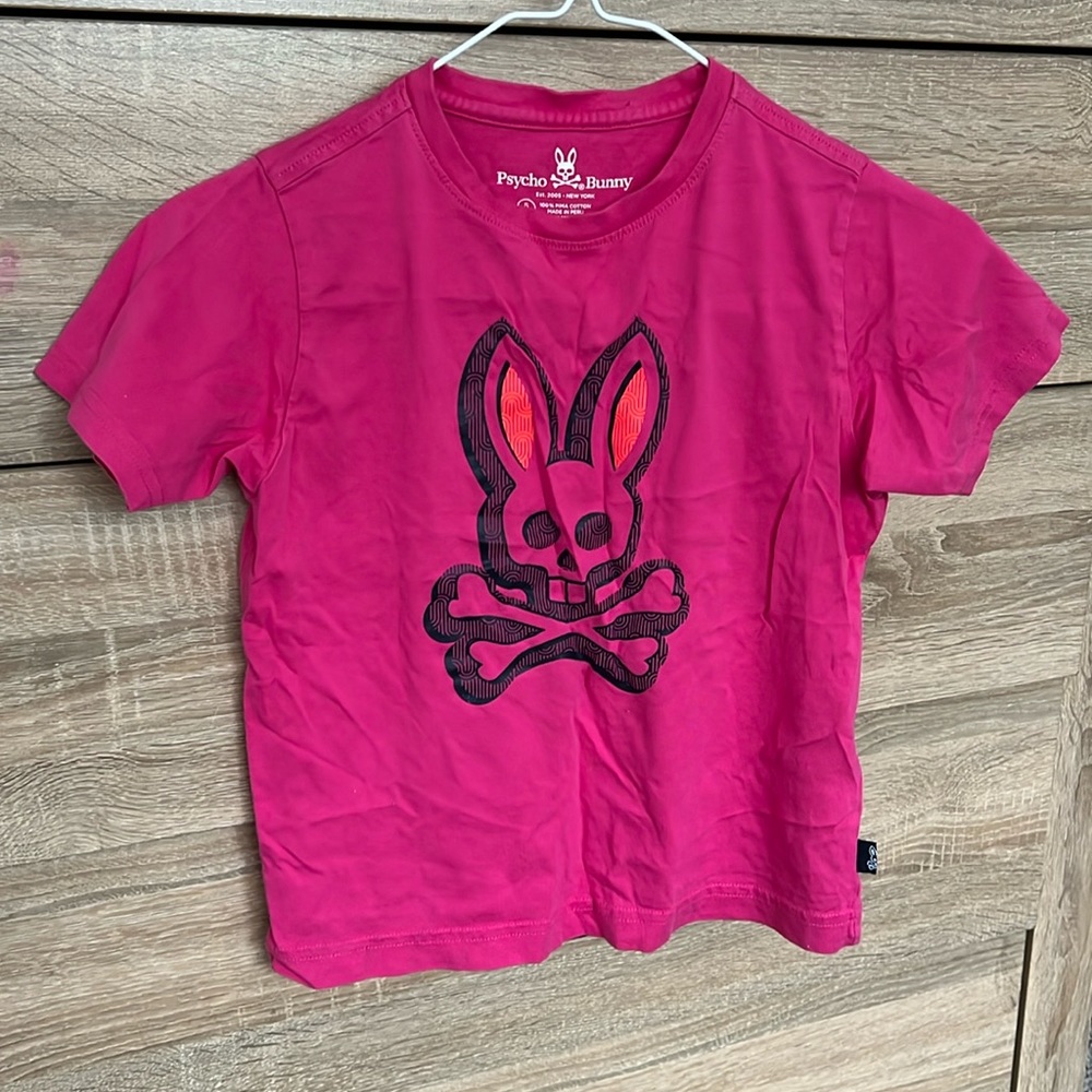 girls pink Psycho bunny tshirt